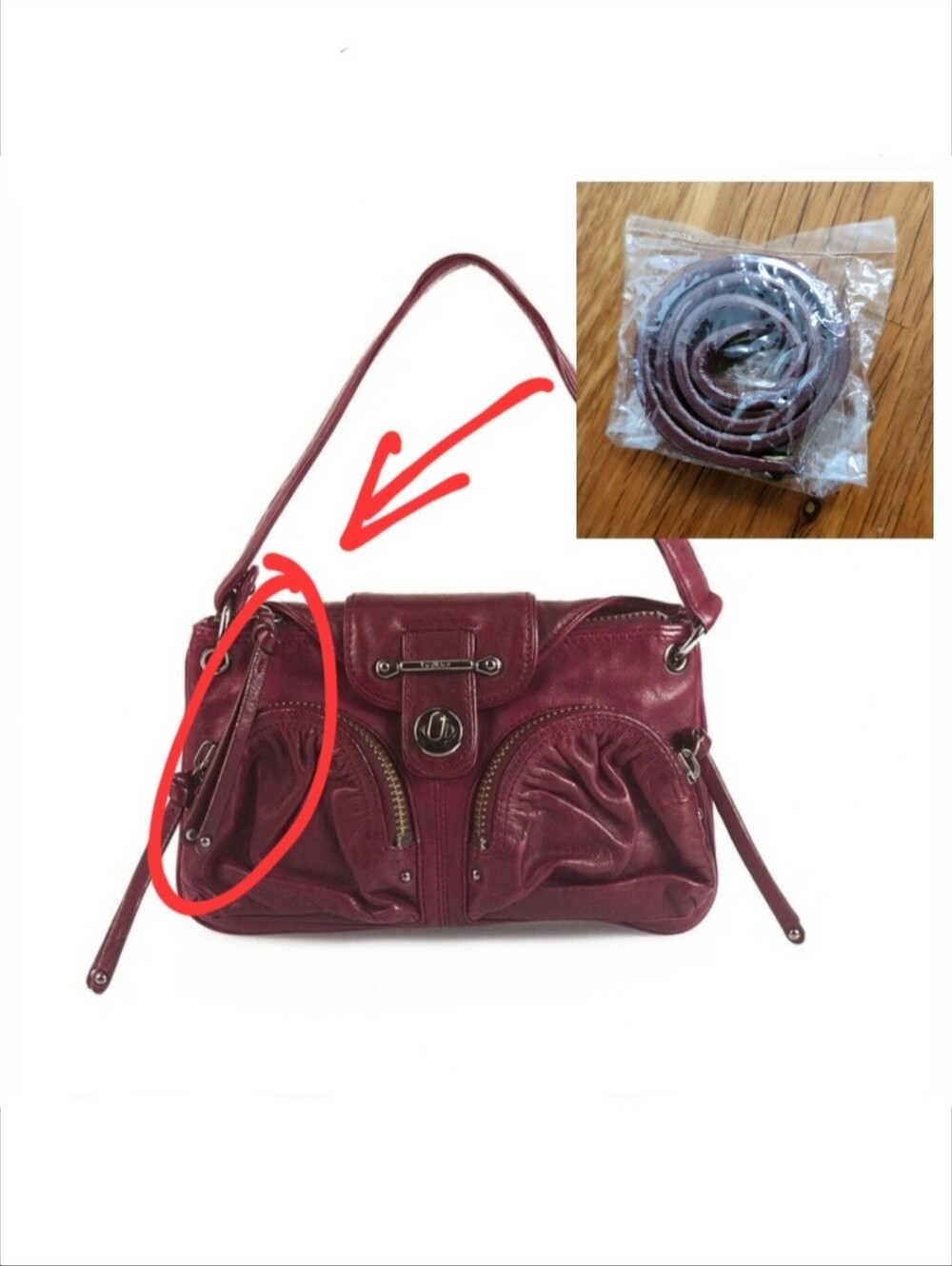 Botkier ✨ Genuine Leather Tassel / Zipper Pull still in original plastic bag